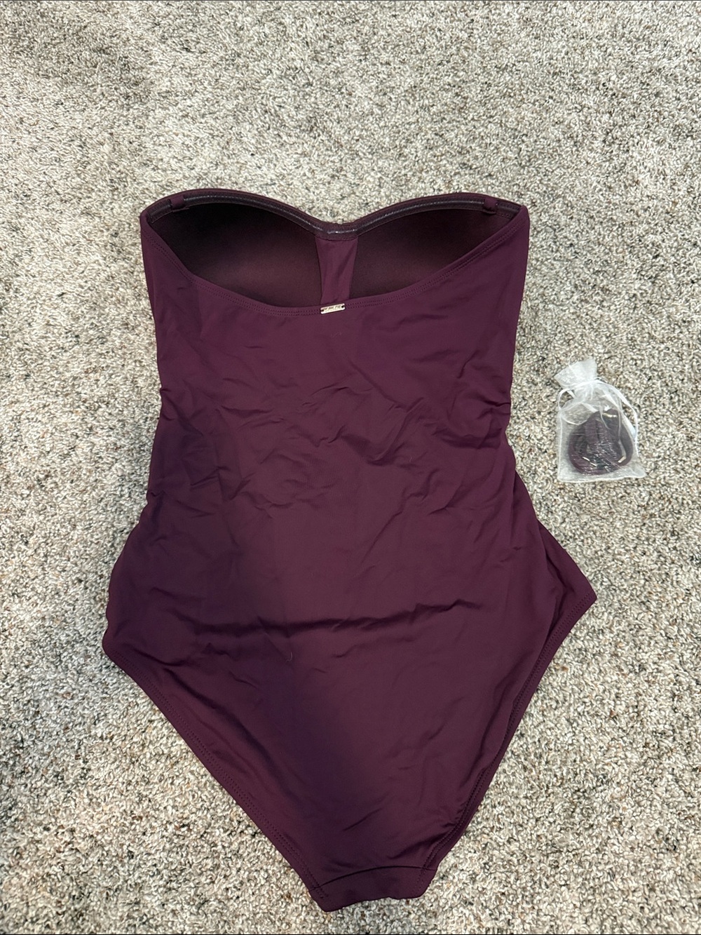 Women’s plum once piece swimsuit - Picture 2 of 3